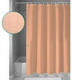 thumbnail image 4 of Peach Fuzz Shower Curtain, 60" x 72", Coral Solid Color Waterproof Bathroom Curtain Washable Shower Curtain Set with 12 Hooks, 4 of 6
