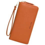 Badiya Wallets for Women Large Capacity PU Leather Credit Card Holder Clutch Wristlet Wallet