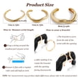 thumbnail image 4 of YYKihy Gold Bangles For Women Chunky Cuff Bracelets Stack Non Tarnish Silver Gold Jewelry Accessories Trendy Halloween Christmas, 4 of 9