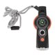 thumbnail image 1 of 7 in 1 Emergency LED Light Thermometer Compass Multi Function Whistle for Hiking Climbing Orange-SaoZ, 1 of 5