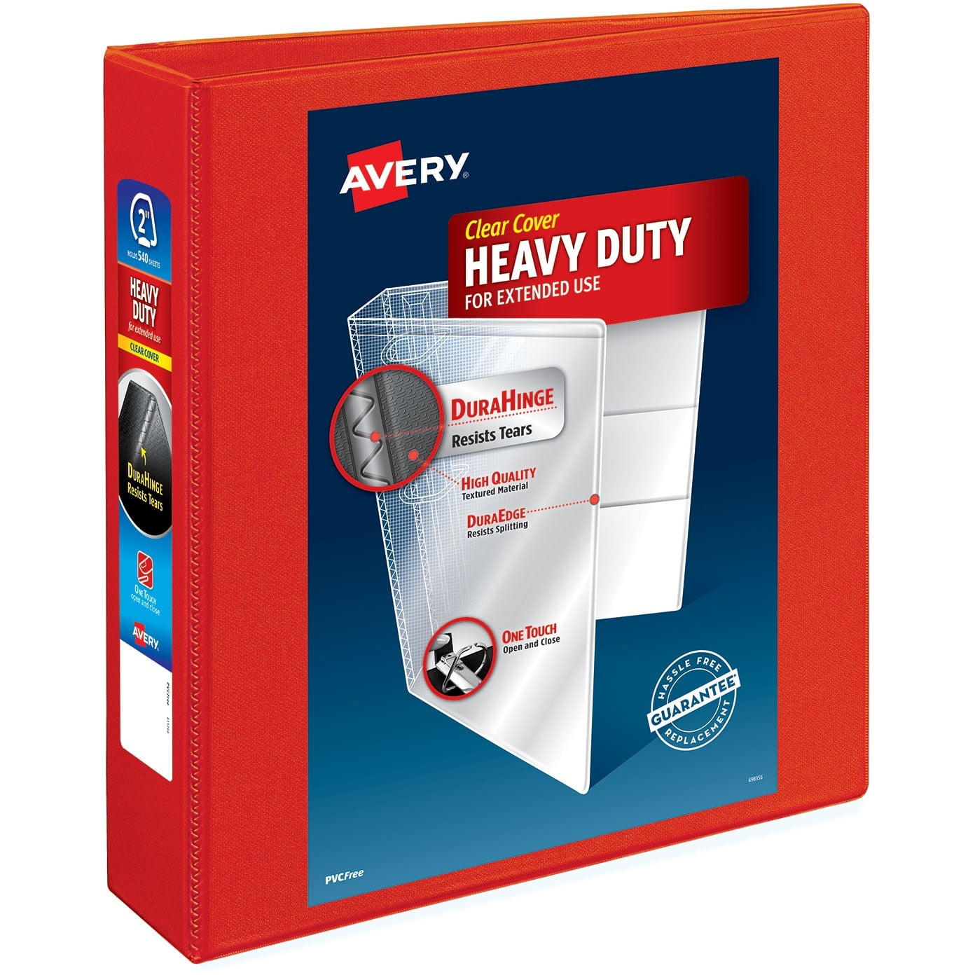 Avery Heavy Duty View 3 Ring Binder 2 One Touch EZD Rings Red avery-heavy-duty-view-3-ring-binder-2-one-touch-ezd-rings-red