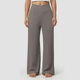thumbnail image 2 of vigerkar Women's Palazzo Lounge Pants Stretchy Wide Leg Casual Pants Comfy High Waist Flowy Pants Coffee, XL, 2 of 7