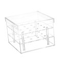 thumbnail image 1 of Jarrón de flores de acrílico transparente, macetas, cajas, organizador de cosméticos y maquillaje decorativo 16 Hoyos, 1 of 9