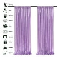 thumbnail image 2 of Bxaolu Purple Sequin Backdrop Curtains 24" x 95" Glitter Party Backdrop Sparkly Fabric Curtain for Wedding Stage Background Decorations Christmas Party Decor, 1 Panel, 2 of 8