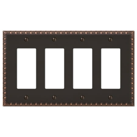 Four Gfi Rocker Decorative Wall Switch Plate Oil Rubbed Bronze Four Gfi Rocker Decorative Wall Switch Plate Oil Rubbed Bronze Finish