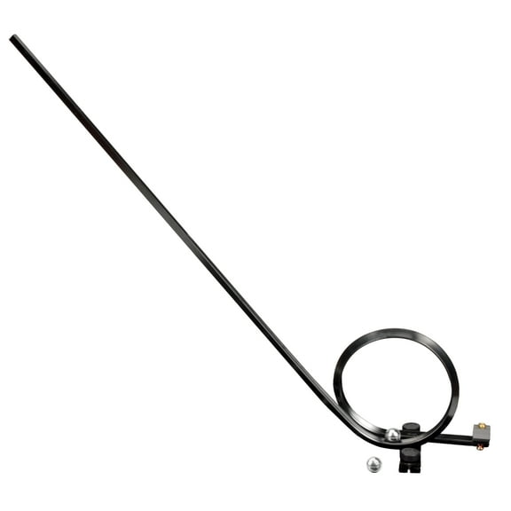 Loop Kit - Experiment Components Only - Useful in Studying Potential & Kinetic Energy - Metal Loop Ramp & 2 Metal Balls - (Base Not Included) - Visual Scientifics by Eisco