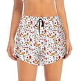 thumbnail image 2 of Balery Canada Day Pantalones cortos deportivos para mujer con forro y dos bolsillos, elásticos, para entrenamiento, gimnasio, yoga-Large, 2 of 7