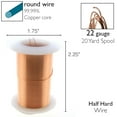thumbnail image 5 of The Beadsmith Wire Elements 22-Gauge Lacquered Tarnish-Resistant Copper Wire for Jewelry Making, 20 Yard, 18.29 Meter Spool (Copper Color), 5 of 8