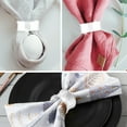 thumbnail image 2 of 12PCS Napkin Rings Napkin Buckle Holder Adornmen Alloy Silver, 2 of 15