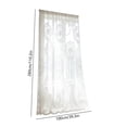 thumbnail image 3 of Tyidzon White Sheer Curtains, Light Filtering Semi Sheer Voile Curtains with Design Leaves Embroidered Rod Pocket Window Drapes for Bedroom Living Room, 3 of 7