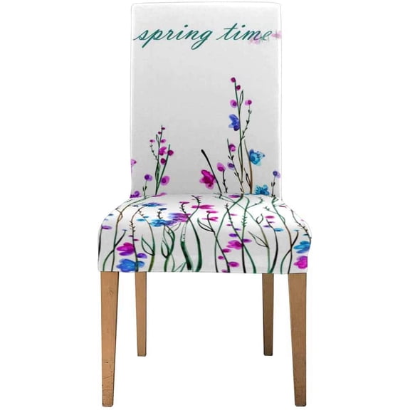 FMSHPON Flowering Bush Stretch Chair Cover Protector Seat Slipcover for Dining Room Hotel Wedding Party Set of 1