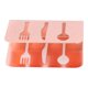 thumbnail image 3 of Servilletero único con diseño de cuchillo y tenedor, servilletero de Metal vertical antideslizante, decoraciones de mesa para bares, cafeterías, oro rosa, 3 of 12