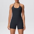 thumbnail image 3 of Nuoqisi Two Piece Workout Sets For Women Tank Top Matching High Waist Booty Lifting Shorts Gym Yoga Active Wear Outfits with Pockets, 3 of 5