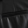 thumbnail image 2 of Jumpingount Pantalones cortos de cuero PU para mujer, pantalones cortos de pierna recta con cremallera y cintura alta Vintage, pantalones con Prendas para la parte inferior del cuerpo Negro L, 2 of 6