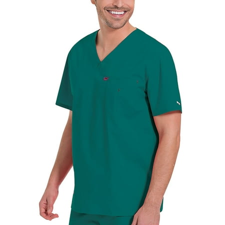 Landau Stretch Unisex V-Neck Top Scrub Top