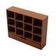 thumbnail image 3 of Caja divisoria de almacenamiento a escala 1:12, miniorganizador, vitrina, bandeja de simulación, diorama, escenario con 12 cuadrículas para mesa de marrón claro, 3 of 9