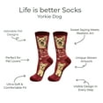 thumbnail image 2 of E&S Pets Yorkie Socks - Life is Better Socks for Pet Lovers - Cute Unisex Socks - One Size Fits Most, 2 of 3