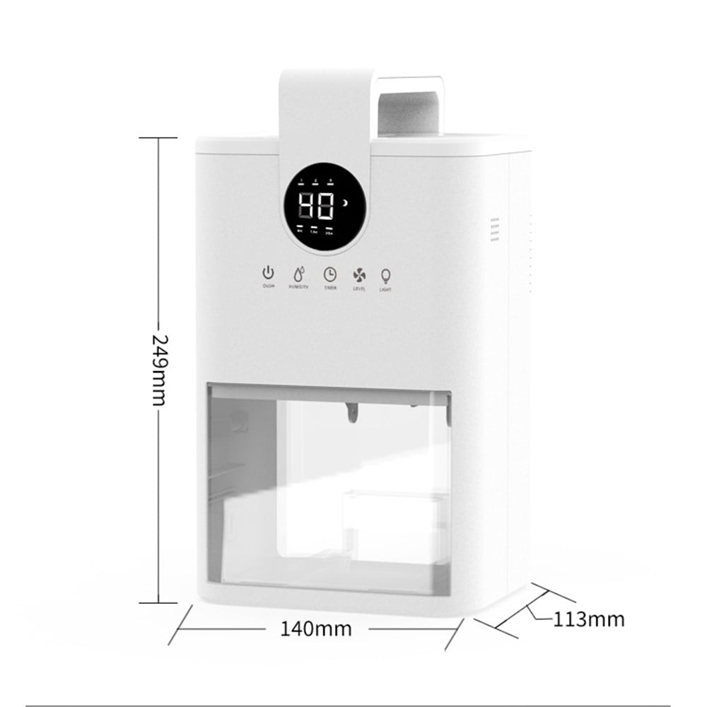 Home Dehumidifiers with Auto Shut Off Timer Quite Sleep Mode Portable Small Dehumidifier for Room Bathroom Bedroom 1000ML
