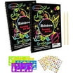 HLONK 100 Pcs Scratch Art for Kids, Rainbow Scratch Paper, Mini Scratch ...