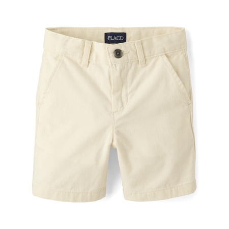 The Children's Place Boys Pull-On Solid Chino Short, Sizes 4-16