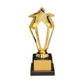 thumbnail image 1 of Trophée de Design Étoile Creuse Dorée 23,5 cm Récompense en Plastique Prix Décor Compétition Cadeau Récompenses avec Base pour Cérémonie, 1 of 7
