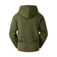 thumbnail image 3 of Hooded Jackets for Men 2025 Fall Winter Long Sleeve Fleece Lined Zip Up Hoodie with Pockets Outerwear Coat Sweatshirt, 3 of 8