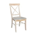 thumbnail image 5 of International Concepts 36" x 36" Square Top Pedestal Table With 4 Chairs (Set of 5) - Unfinished, 5 of 7