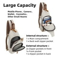 thumbnail image 4 of KL928 Canvas Sling Bag for Men Women Crossbody Backpack Sling Backpack Shoulder Bag Casual Daypacks, 4 of 6