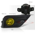 thumbnail image 4 of For 2016-2018 Nissan Altima Chrome Front Bumper Driving Fog Lights Lamps Assembly + Bulbs Switch Relay Wiring Harness Kit (Yellow Lens) - L33 4Dr Sedan 17, 4 of 6