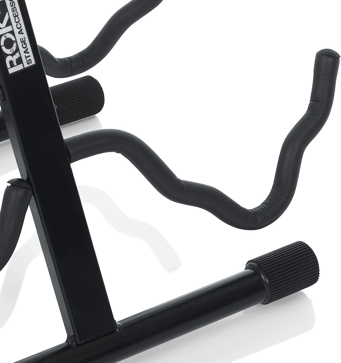 Rok It A-Frame Double Guitar Stand; Holds Most Standard Electric and Acoustic Guitars (RI-GTRAU2X)