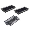 thumbnail image 1 of 2pcs Floor Vent Covers with Air Vent Filter Mesh 2pcs,Heat Air Vent Covers Floor Vent Covers for Floor Registers Black, 1 of 10