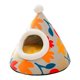 thumbnail image 1 of Novedad cama para gatos lavable cómoda manta cálida cama para mascotas tienda para perros suave y acogedor para dormir para interior patio trasero Flor Sunnimix Casa de cama de felpa, 1 of 8