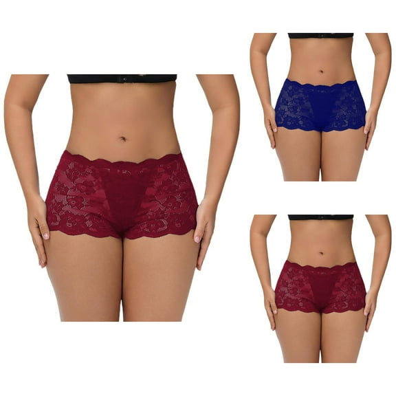 Womens underwear cotton period panties – Printed Rovtop letter print period underwear for women, leak proof underwear women pack cotton, breathable seamless panties for everyday wear