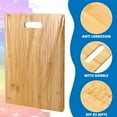 thumbnail image 3 of 18 Pack Bulk Cutting Board Plain Large Bamboo Cutting Board Set Chopping Board with Handles Blanks Laser Engraving Cutting Board for Customized, Personalized Engraving Gifts (9.5''x13.5'', Bamboo), 3 of 5