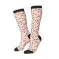 thumbnail image 2 of Fotbe Strawberry And Flowers print Women's Men's Novelty Crew Socks Cotton Socks Knee High Socks for Walking,Running,Nurses,Pregnancy, 2 of 9