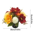 thumbnail image 3 of Autumn Cemetery Potted Flowers, Artificial Fall Arrangement For Memorials & Gravesite Decor, Fade-Resistant Outdoor Artificial Flowers For Headstones, 3 of 4