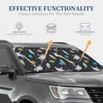thumbnail image 4 of Balery Space Sun Shield 2 Pack For Car Front Windows Foldable Sun Visor Protector Blocks Max Uv Rays And Keeps Your Vehicle Cool For Most Sedans Suv Truck, 4 of 7