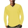 thumbnail image 4 of DecSea Mens Shawl Collar V Neck Sweater Shirts Lightweight Muscle Long Sleeve T Shirts Fitted Knitted Pullover Thermal Tops, 4 of 8