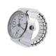 thumbnail image 1 of GOOHOCHY Reloj analógico de cuarzo con esfera para hombre y mujer, reloj de cuarzo elástico con anillo para el dedo (blanco), 1 of 8