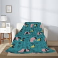 thumbnail image 2 of Gaeub Dachshund Dog Print Flannel Throw Blanket, Home Fleece Throw Blanket for Couch or Bed,Decorative Blankets,Lightweight Fuzzy Flannel Blanket-80"x60", 2 of 6