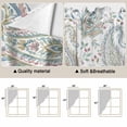 thumbnail image 5 of Paisley Flower Swag Curtains for Kitchen/Bedroom/Living Room, Spring Watercolor Modern Floral Leaf Plant Scalloped Curtains 63 Inch Long, Window Swag Topper Curtains Valances 2 Panels Set 36"x63", 5 of 8