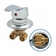 thumbnail image 1 of Cabina de ducha monomando Grifo de ducha de latón Desviador de salida Grifo de ducha cromado Conector G1/2 Grifo de ducha fría y caliente para baño, 1 of 5