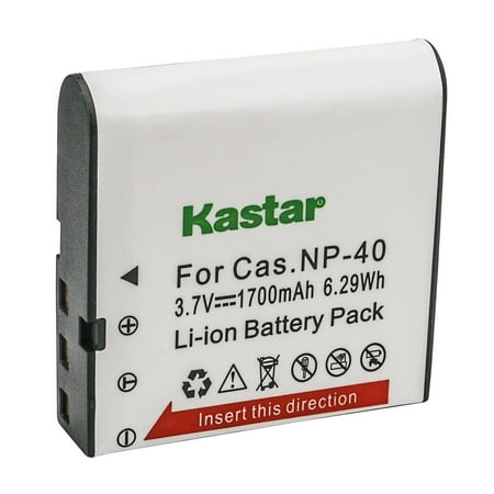 Kastar 1-Pack Battery CNP40 Replacement for Casio Exilim EX-FC160S Exilim Pro EX-P505 Exilim Pro EX-P600 Exilim Pro EX-P700 Exilim Zoom EX-Z100 Exilim Zoom EX-Z1000 Exilim Zoom EX-Z1050 Camera