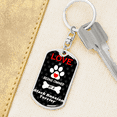 thumbnail image 6 of Black Russian Terrier Stainless Steel or 18k Gold Premium Swivel Dog Tag Keychain, 6 of 16