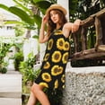 thumbnail image 2 of KLL Sunflower (2) Pattern Womens Summer Dresses 2025,Loose Round Neck Sleeveless Sundresses Tank Dresses with Pockets, 2 of 7