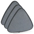 thumbnail image 1 of 3Pcs Triangle Vadrouille Remplacement Pads Microfibre Vadrouille Remplacement Têtes pour Humide Sec Réutilisables Vadrouille Lavable Remplacement Pads Accessoires Compatibles avec 360 Rotatif Réglable Nettoyage M, 1 of 10