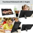 thumbnail image 6 of SOATUTO for Samsung Tab A8 Case Drop-Proof Shock-Resistant Rugged Hybrid Kids Friendly Cover Built-in Kickstand for Samsung Galaxy Tab A8 Case 10.5 Inch 2022 SM-X200 SM-X205 SM-X207 - Black+Black, 6 of 6