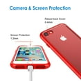 thumbnail image 4 of iPhone 7 Case, JETech Apple iPhone 7 Case Shock-Absorption Bumper and Anti-Scratch Clear Back for iPhone 7 4.7 Inch (Red), 4 of 6