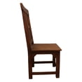 thumbnail image 3 of Moti Benedict 18" Farmhouse Solid Wood Dining Chair in Medium Brown (Set of 2), 3 of 6