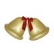 thumbnail image 4 of Campana navideña inflable grande de PVC con lazos, decoración navideña. Doble Oro, 4 of 9